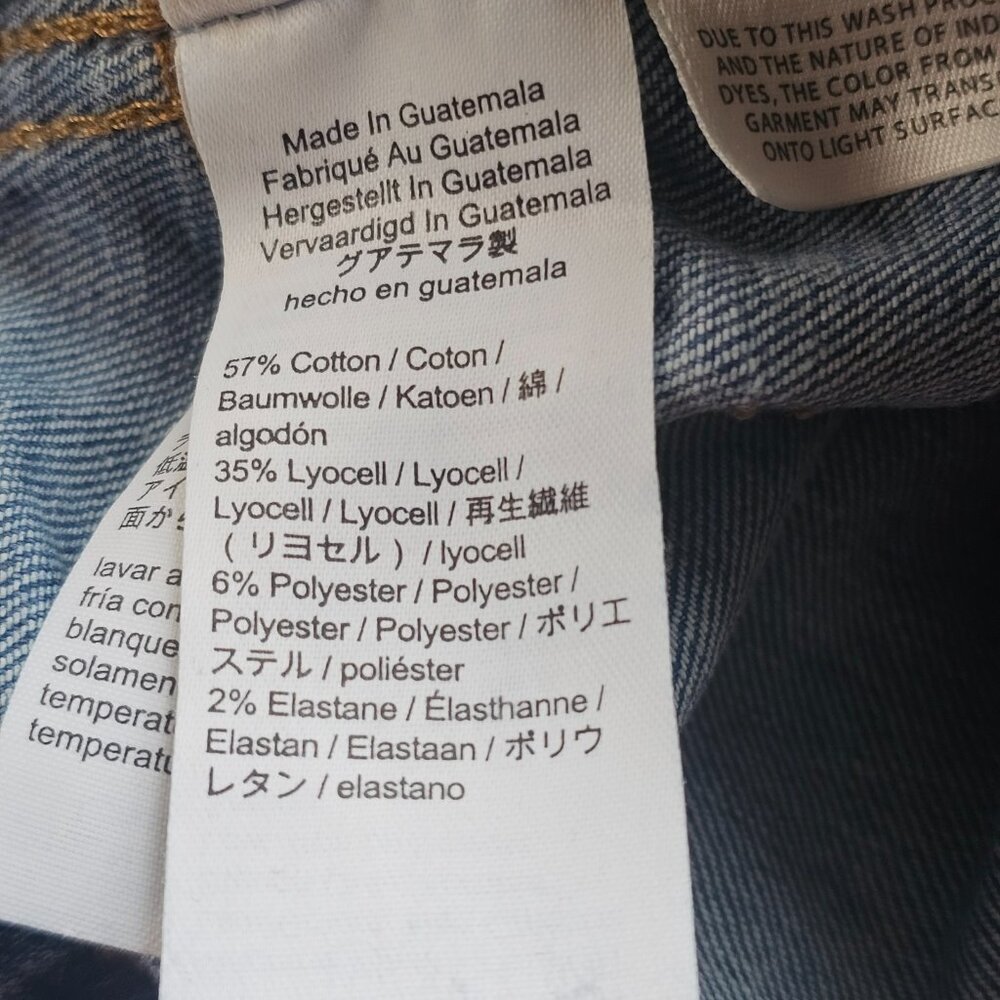 Madewell Jeans Womens 25 10" High Rise Skinny Ankle Button Fly Med Wash Preppy - Picture 10 of 11